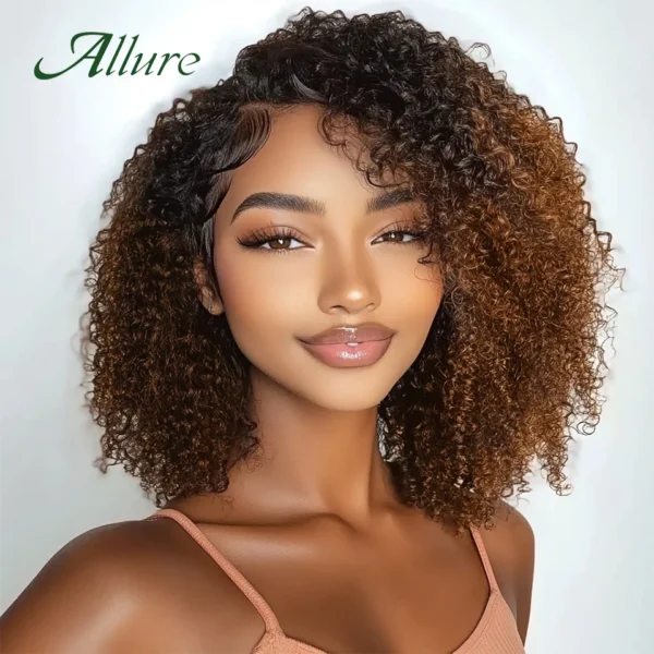 Brazilian Curly Human Hair -  Glueless Wig Afro Kinky Hair