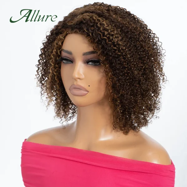 Brazilian Curly Human Hair -  Glueless Wig Afro Kinky Hair - Image 3